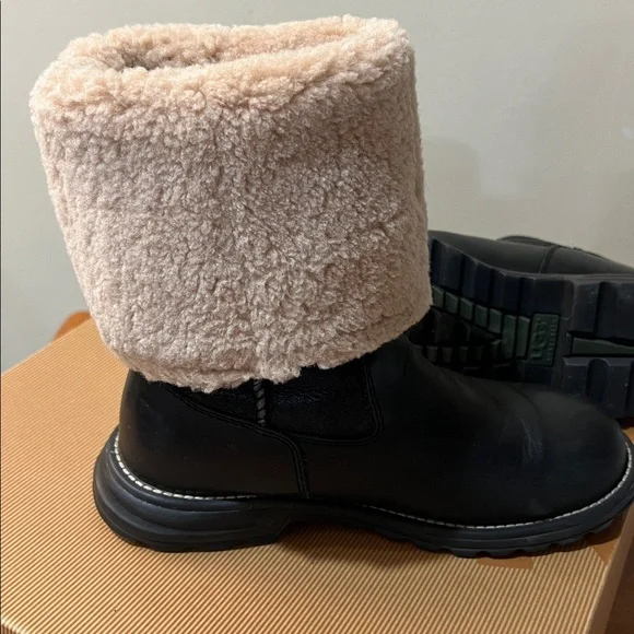 UGG Black Brooks Tall Boots size 7 - Picture 9 of 10